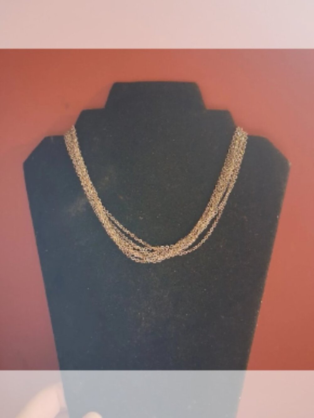 15 inch Trifari multistrand statement necklace